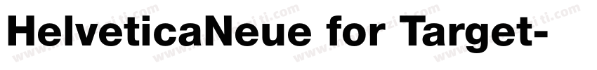 HelveticaNeue for Target字体转换